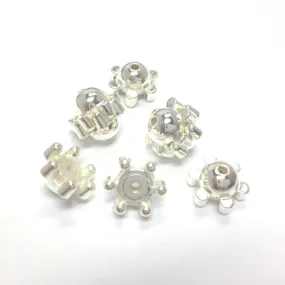 10MM Silver Half Bead (72 pieces)