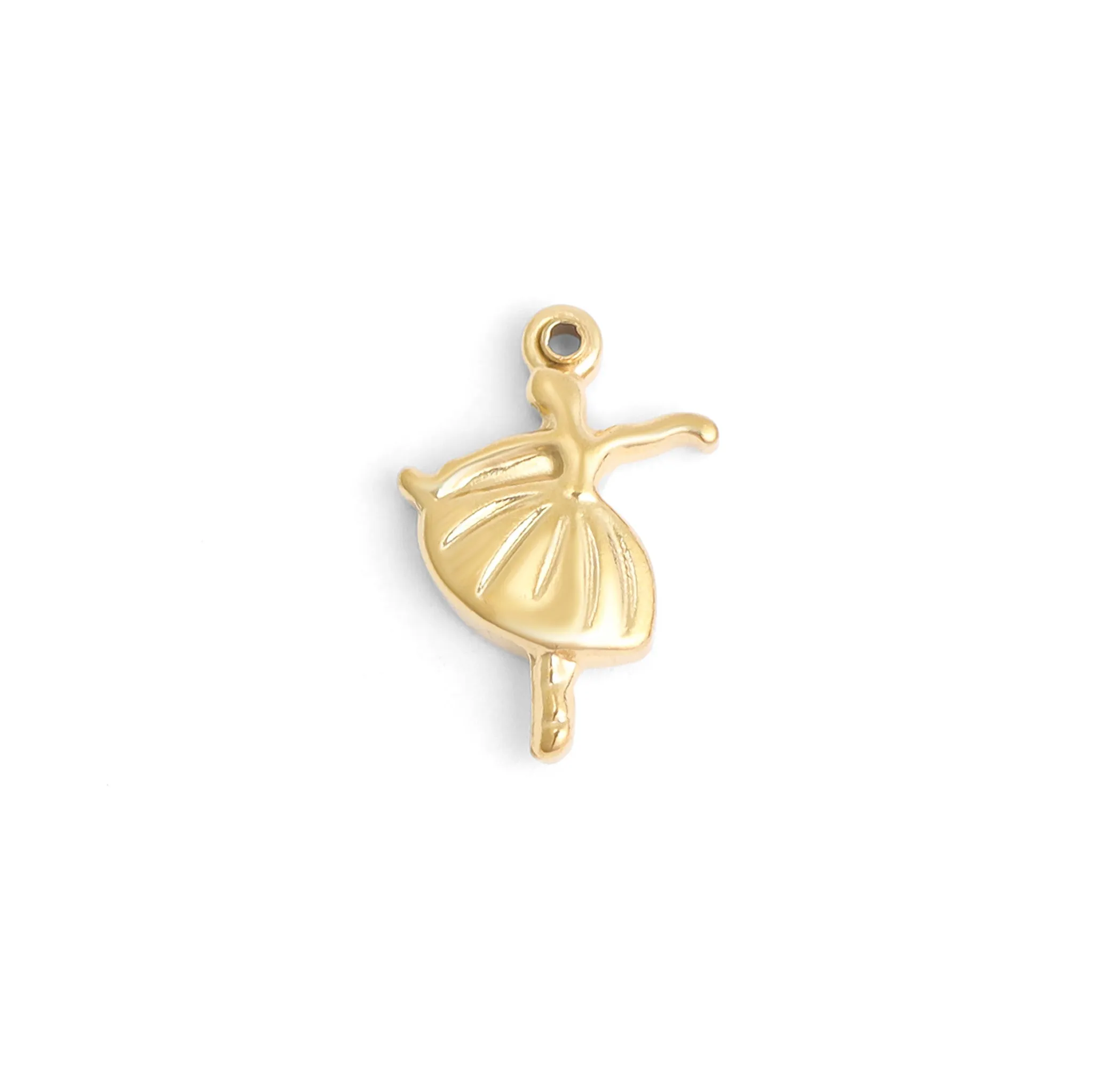 18K Gold PVD Stainless Steel Ballerina Charm / PDL0094