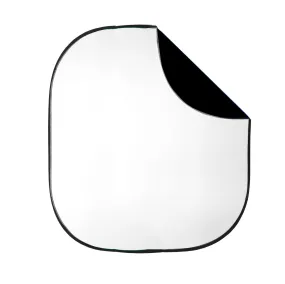2x2.3m Dual Side Collapsible Background Board (Black/White)