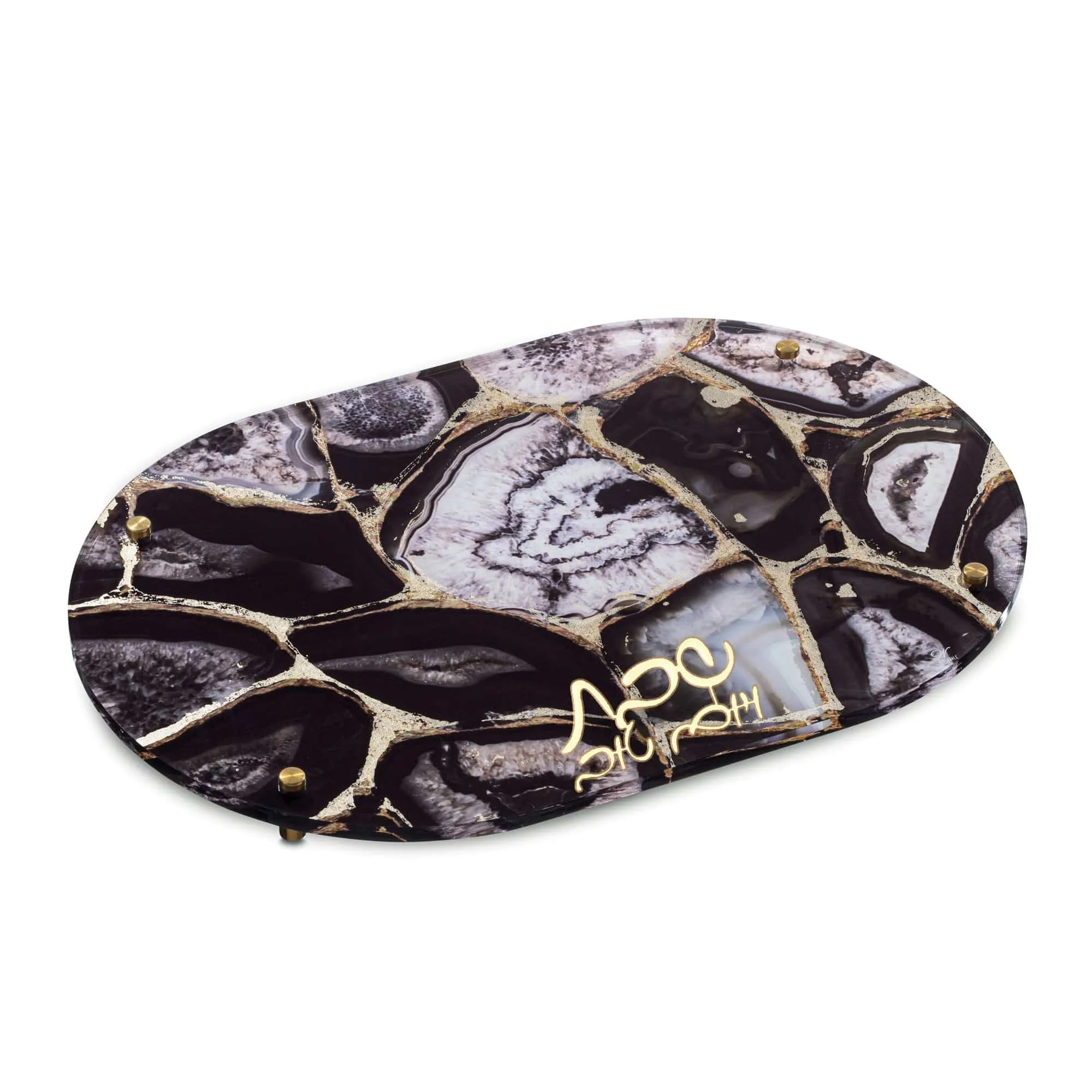 Agate Challah Board Small / Hadlokas Neiros Tray