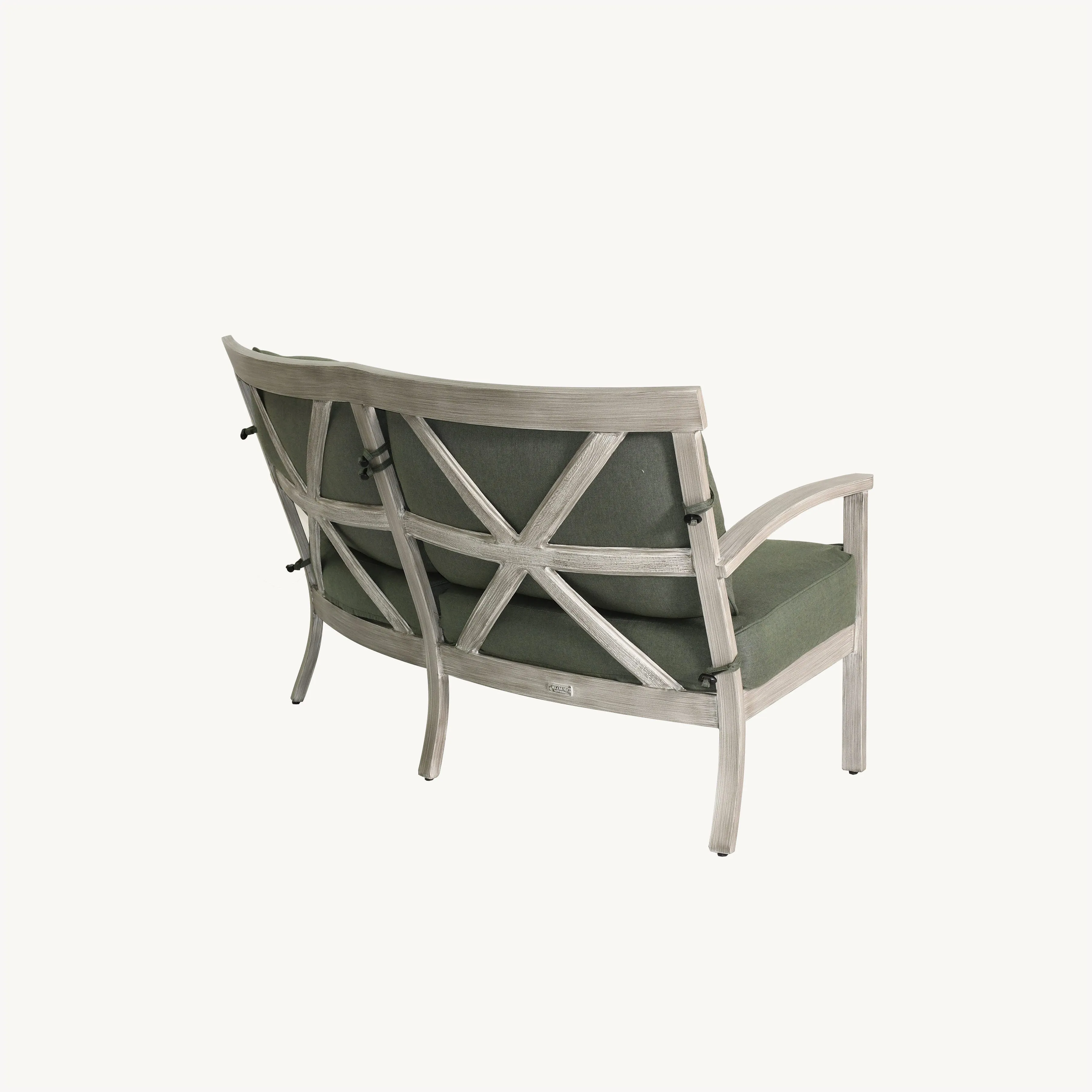 Antler Hill Cushioned Crescent Loveseat By Castelle