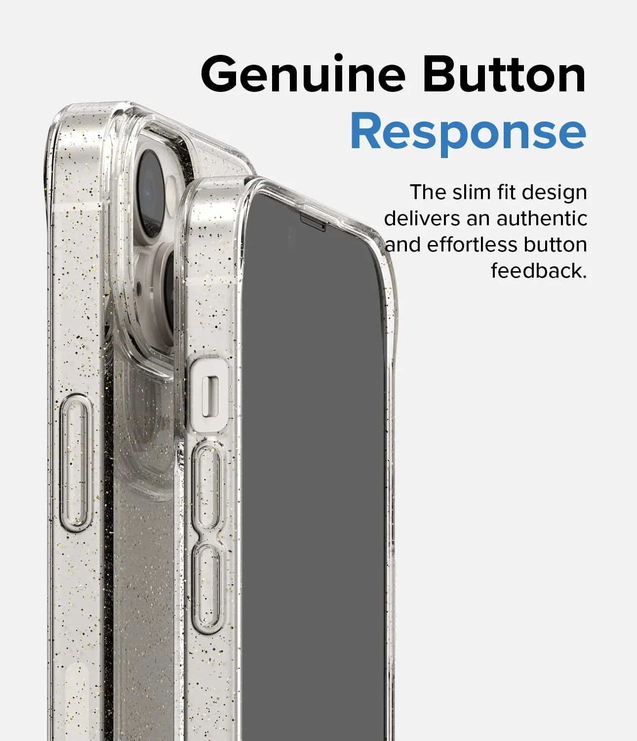 Apple iPhone 14 Plus Back Cover Case | Air  - Glitter Clear