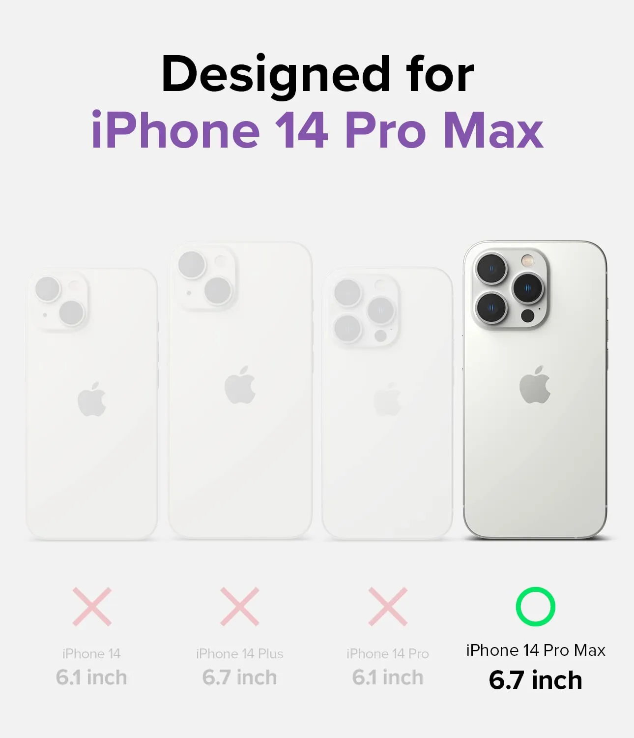 Apple iPhone 14 Pro Max Back Cover Case | Fusion - Matte Clear