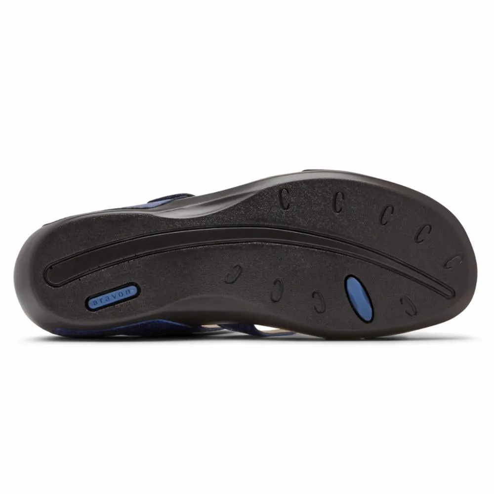 Aravon POWER COMFORT SANDALS STRAP SANDAL BLUE MULTI