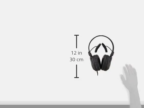 Audio-Technica ATH-A990Z Art Monitor Closed-Back Dynamic Headphone, Black