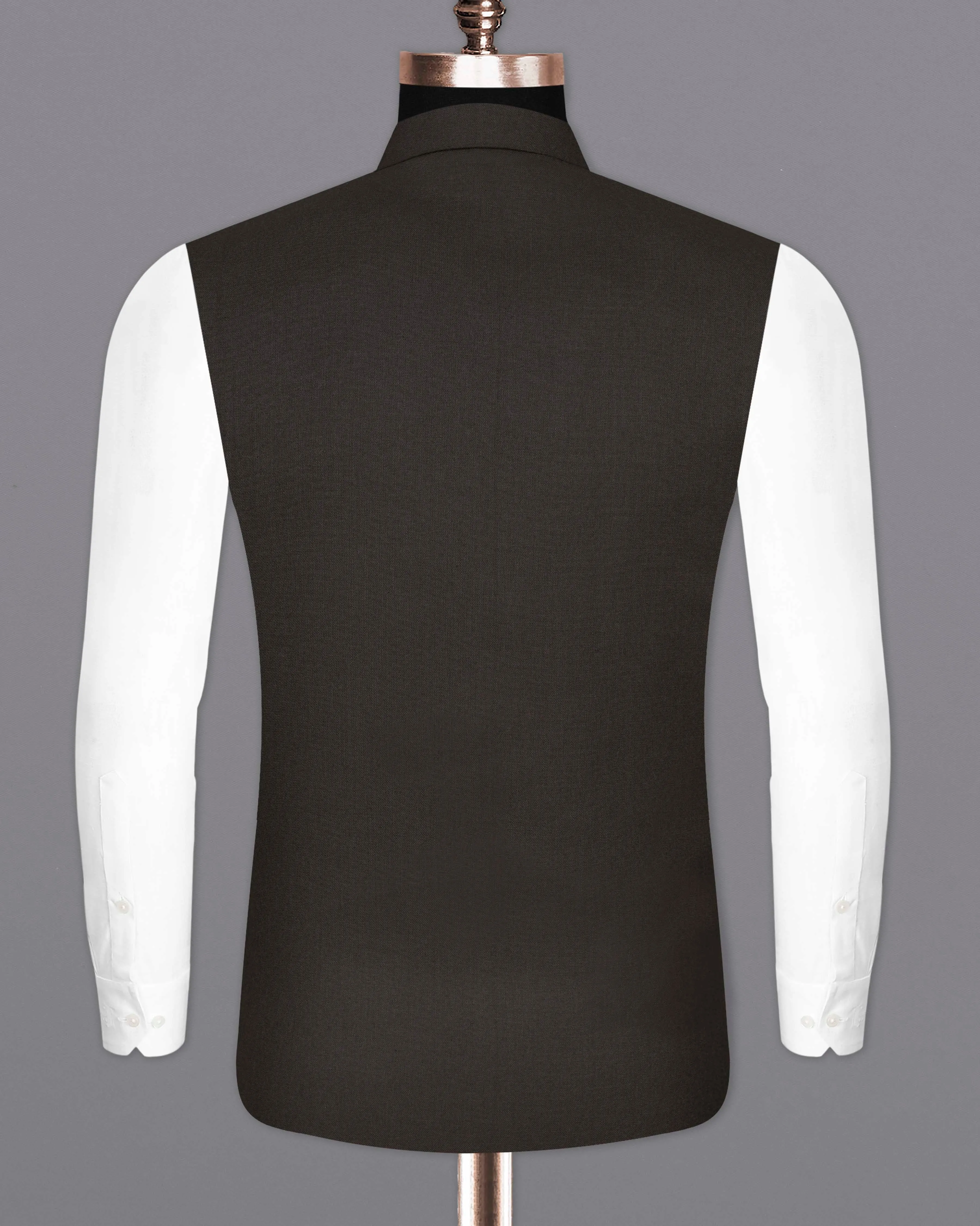 Baltic Sea Brown Bandhgala Nehru Jacket