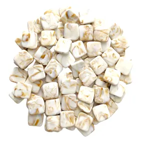 Beige Burnt Marble Biscuit Resin Squares - Ideal for Crafts & Decor! #ResinArt