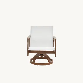 Berkeley Sling Dining Swivel Rocker By Castelle