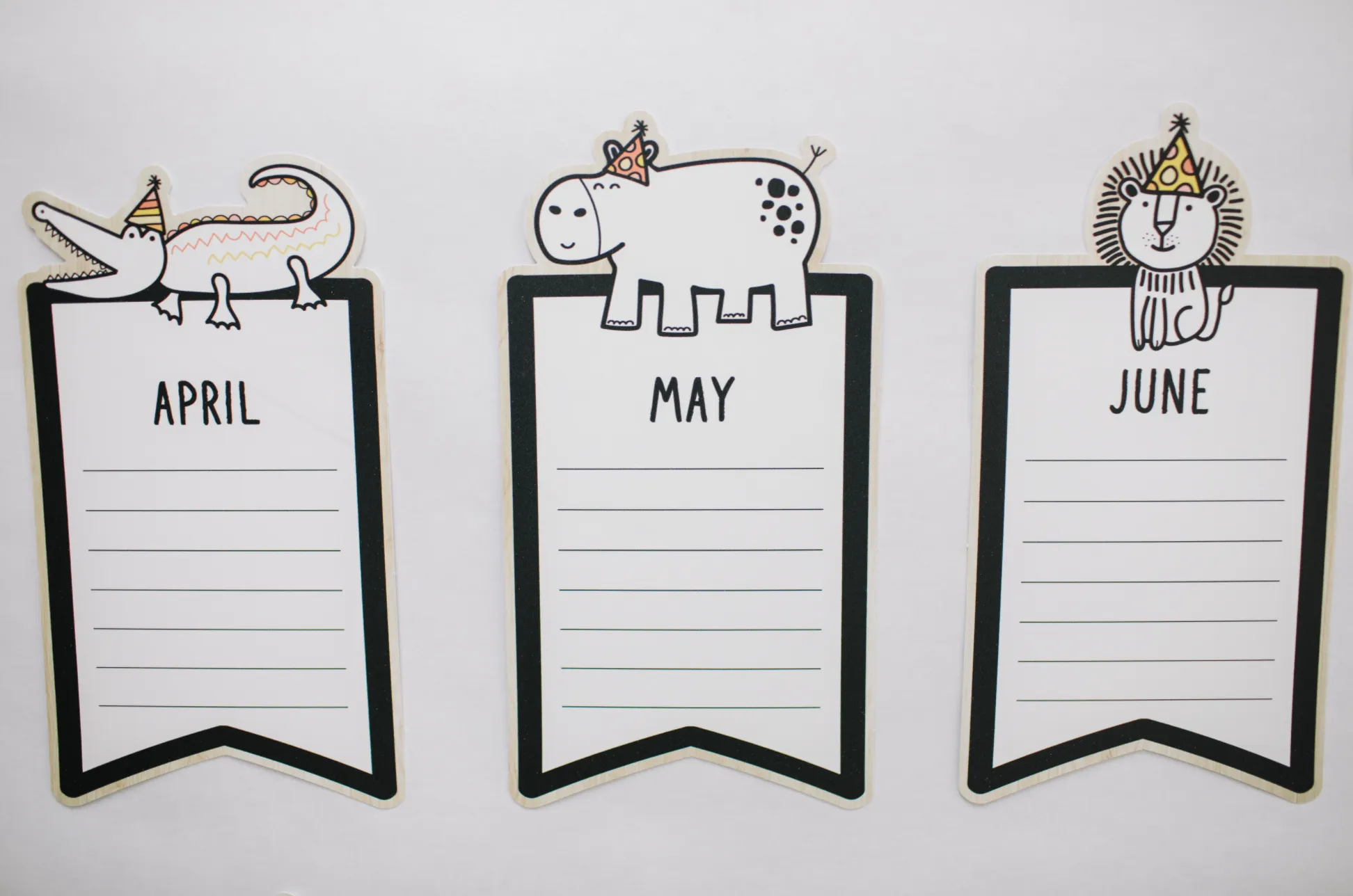 Birthday Bulletin Board Set | Neutral | Simply Safari | UPRINT | Schoolgirl Style