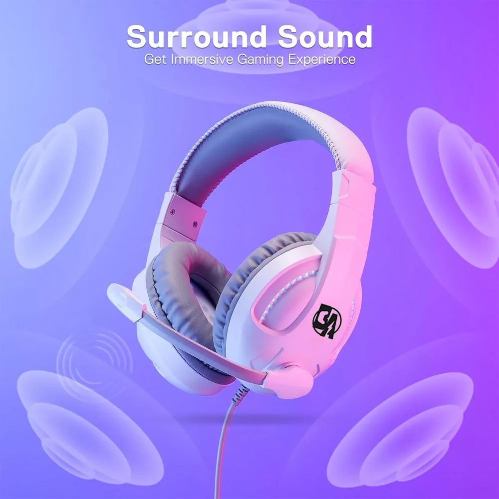 BOLT AXTION H211 Cronus Wired Gaming Headset - Stereo Surround Sound, RGB Backlight, Noise-Canceling Mic, 40mm Drivers - For PC, PS5, Xbox, Switch