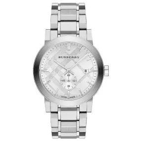 Burberry BU9900 Men's Chronograph The City Silver 42mm Watch