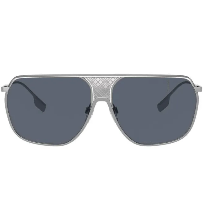 Burberry Men's Gunmetal Metal Square Sunglasses BE3120/1003/87