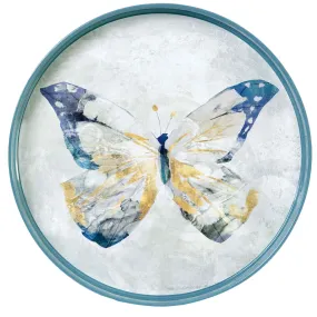Butterfly 15" Round Tray