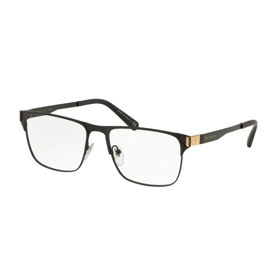 Bvlgari Women's Black Metal Square Eyeglasses BV1104K/4090