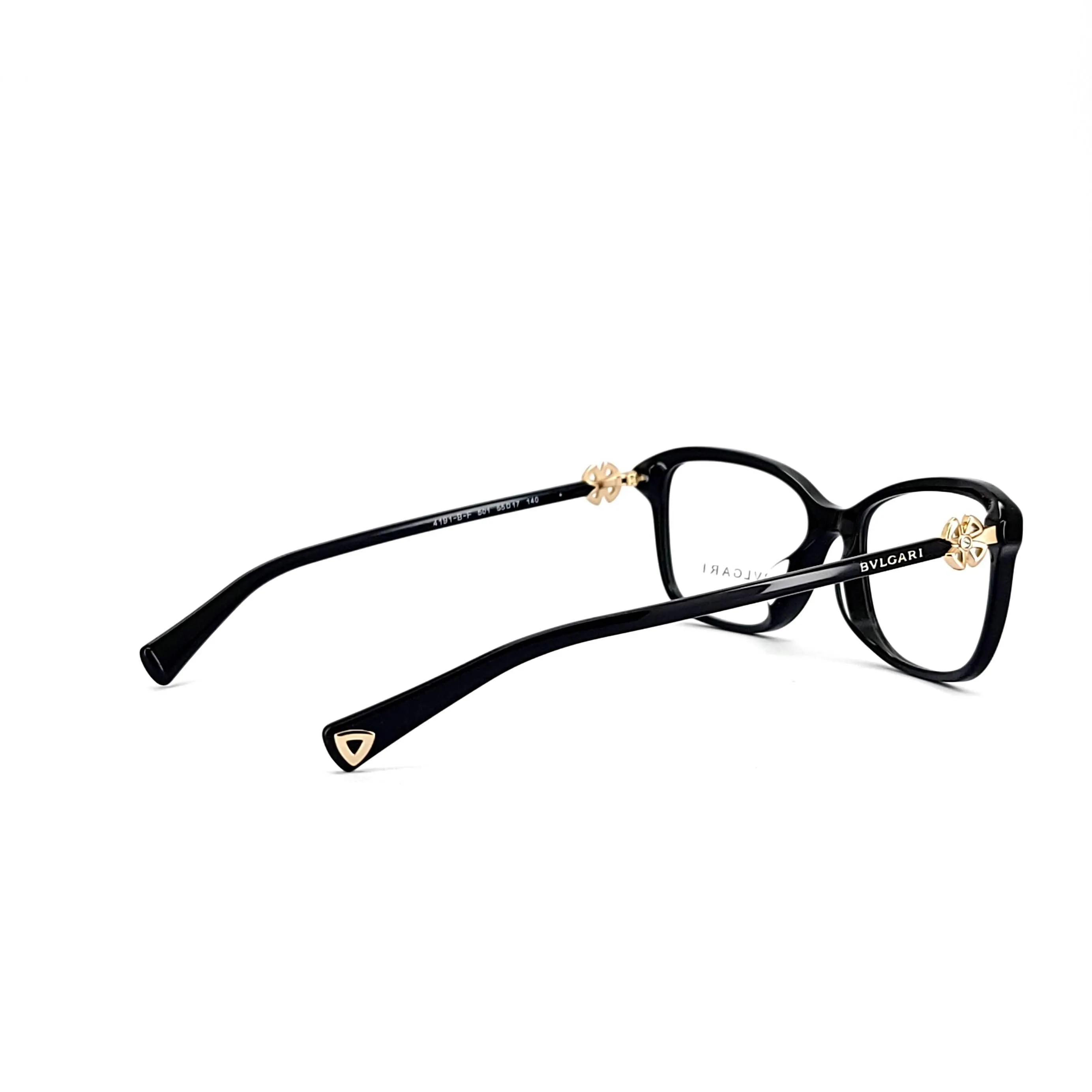 Bvlgari Women's Black Plastic Square Eyeglasses BV4191BF/501