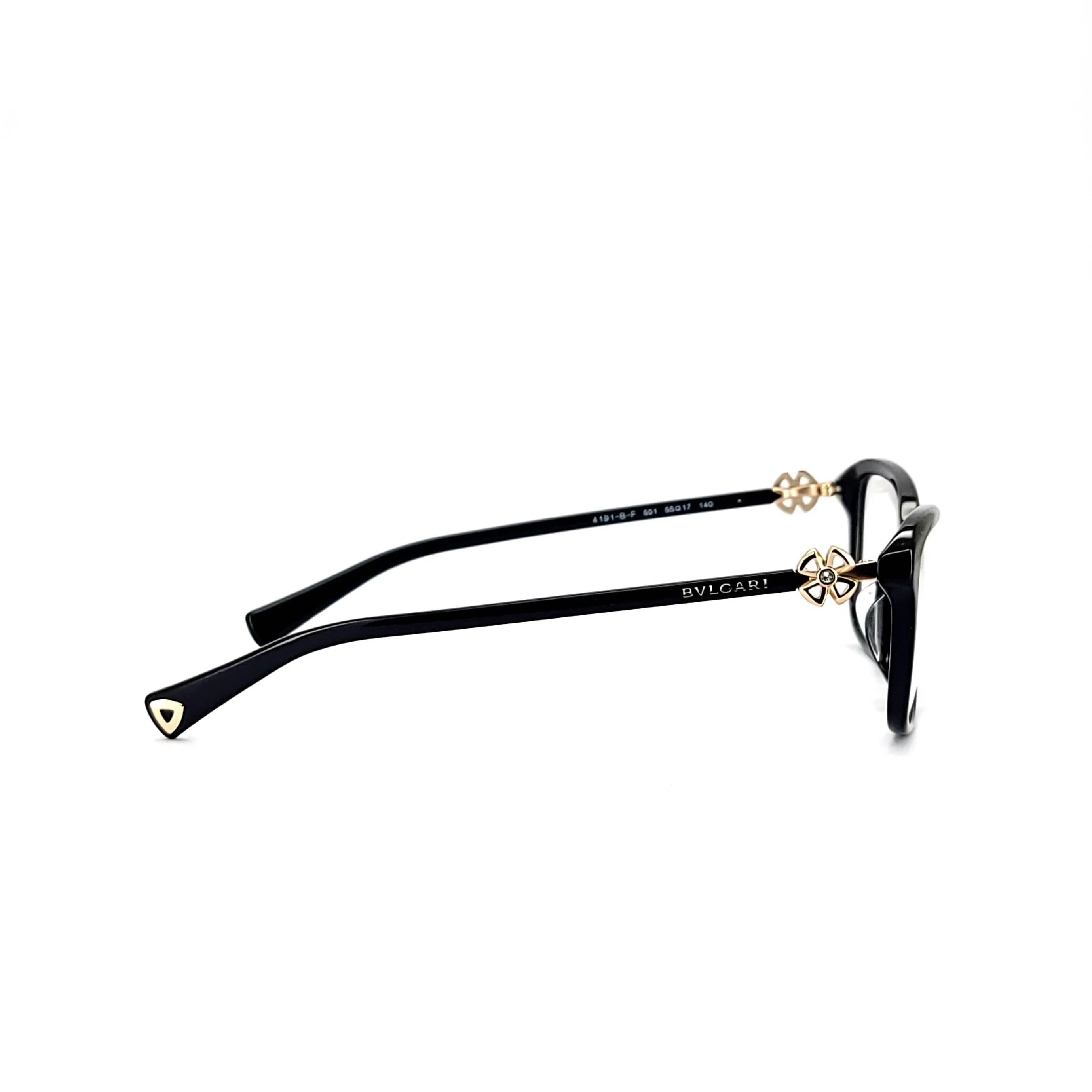 Bvlgari Women's Black Plastic Square Eyeglasses BV4191BF/501