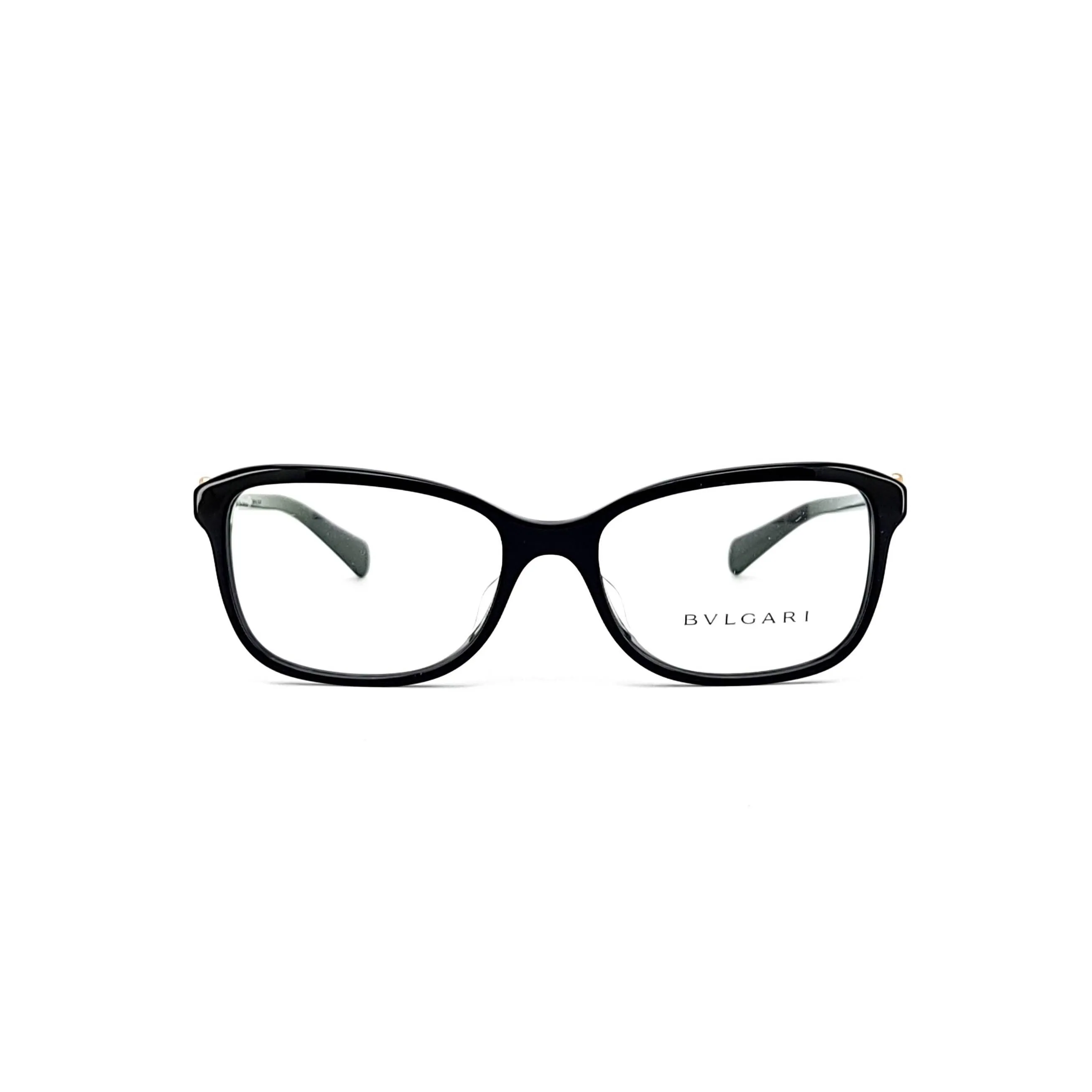 Bvlgari Women's Black Plastic Square Eyeglasses BV4191BF/501