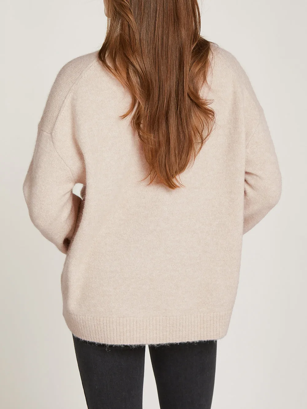 Calvin Klein Jeans Maglione Textured Loose Sweat Donna Mod. J20J224636 PD7 Pelican