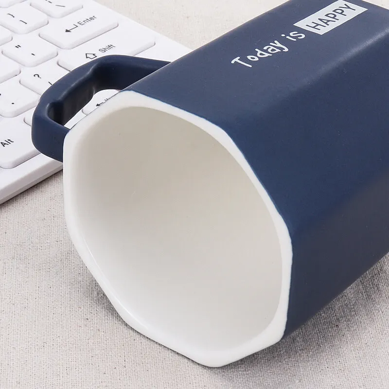 Creative ceramic cup diamond
