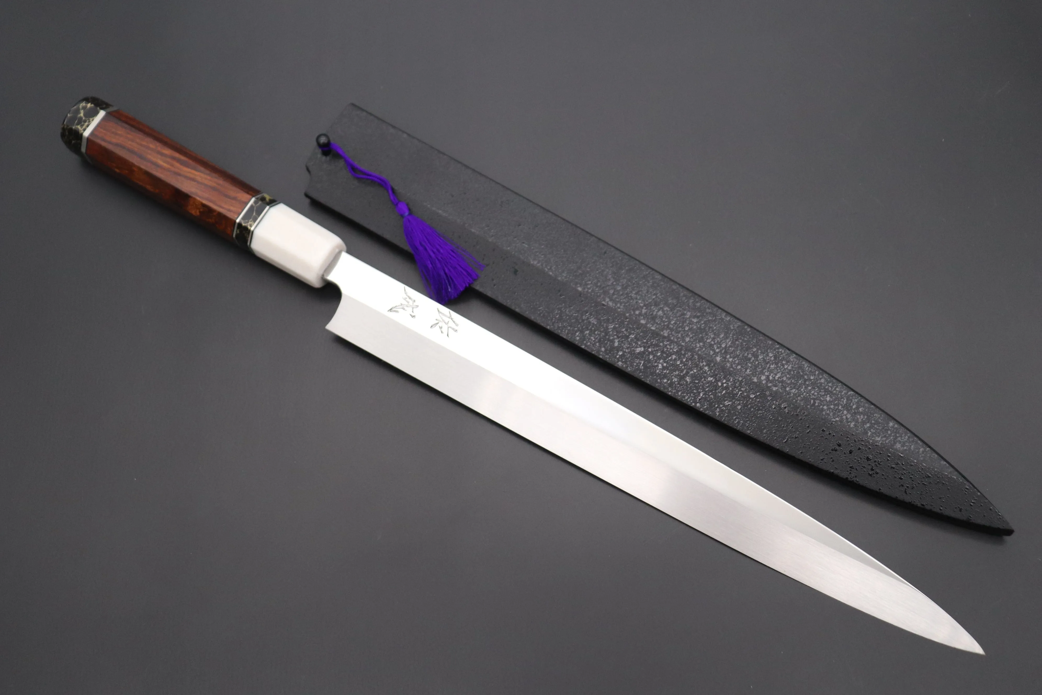 Custom Limited Edition, Sukenari Honyaki SG-II Series HSG-6 Yanagiba 300mm (11.8 Inch, Single Bevel Edge)