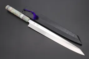 Custom Limited Edition, Sukenari Honyaki SG-II Series HSG-8 Kiritsuke Yanagiba 300mm (11.8 Inch, Single Bevel Edge)
