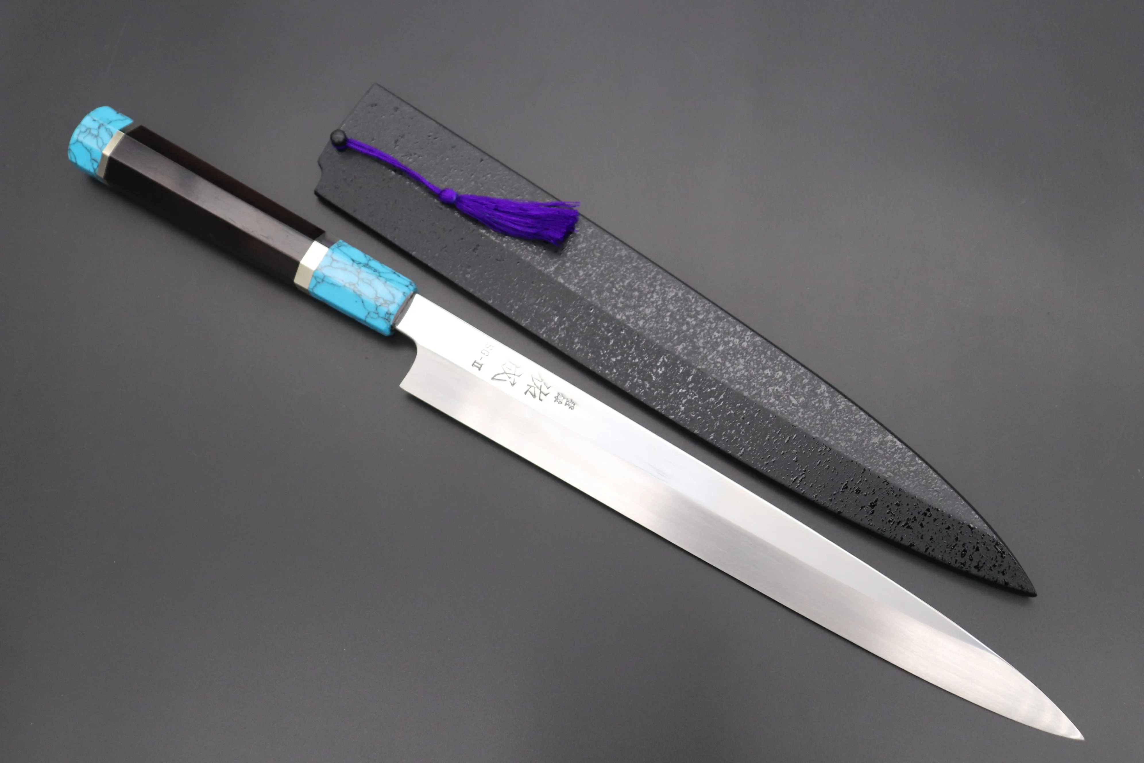 Custom Limited Edition, Sukenari Special Steel Series SG-II Hon Kasumi Yanagiba 270mm (10.6 inch, Single Bevel Edge, SCL-442)