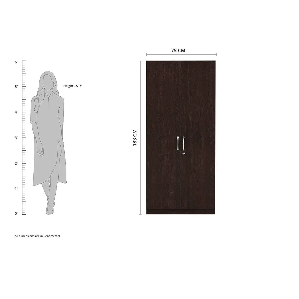 Dulex Medusa Engineered Wood Wardrobe Wenge Finish