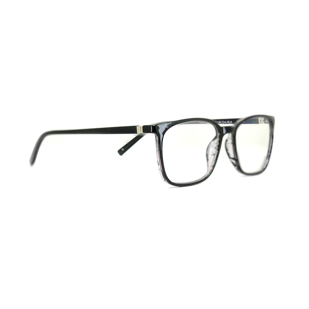 Foster Grant Unisex Black Plastic Square Eyeglasses FG0719ERI52000