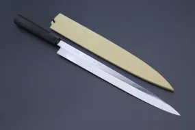 Fu-Rin-Ka-Zan Limited, FSO-84 Solid VG-10 blade Fuguhiki 300mm (11.8 Inch, Perfectly Mirror Polished, Octagonal Ebonywood Handle)