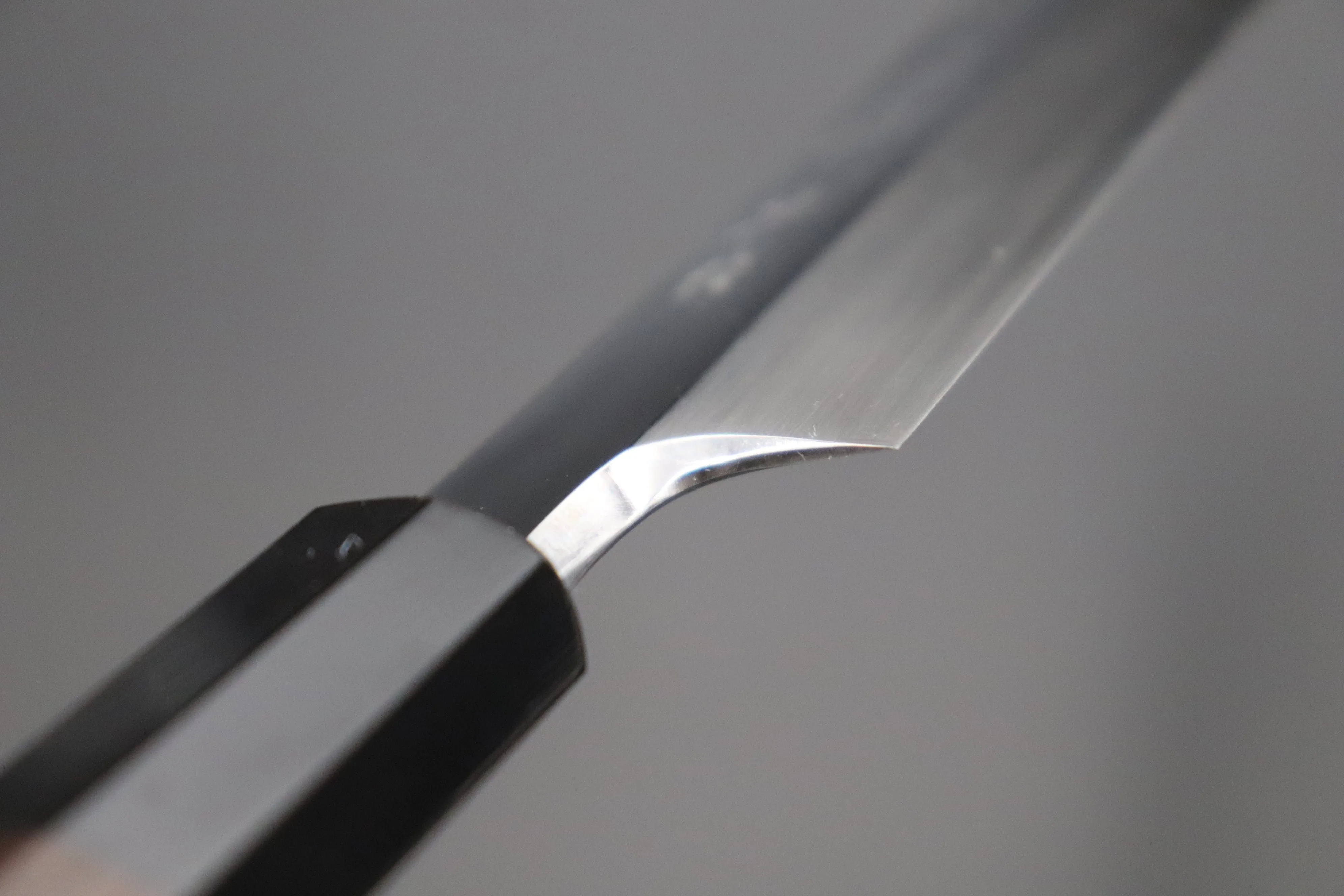 Fu-Rin-Ka-Zan Limited, Solid VG-10 Special Order Made FSO-78 "SABER" Yanagiba 270mm (10.6 Inch, Perfectly Mirror Polished, Octagonal Ebonywood Handle)