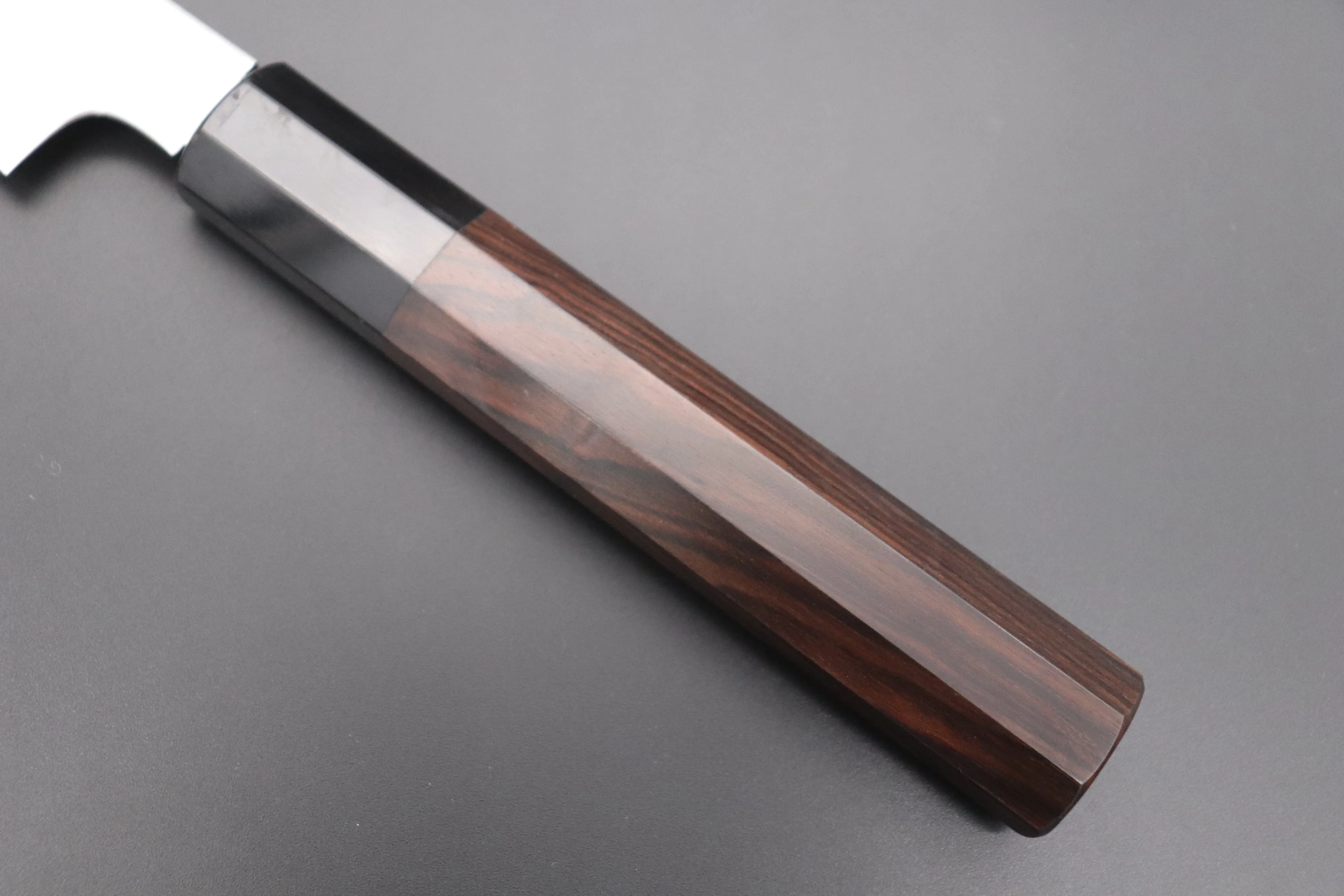 Fu-Rin-Ka-Zan Limited, Solid VG-10 Special Order Made FSO-78 "SABER" Yanagiba 270mm (10.6 Inch, Perfectly Mirror Polished, Octagonal Ebonywood Handle)