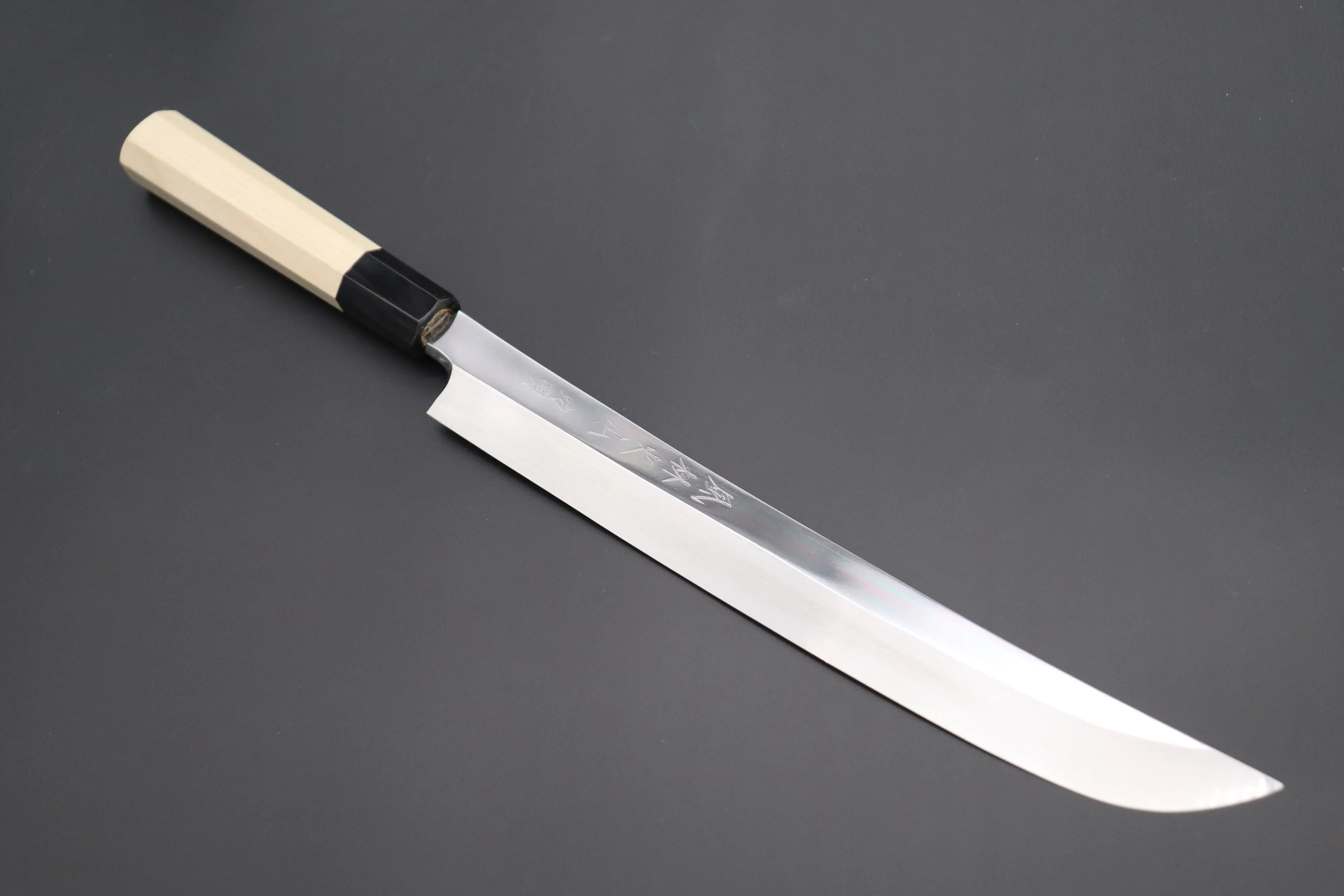 Fu-Rin-Ka-Zan Limited, Solid VG-10 Special Order Made FSO-79 "SABER" Yanagiba 270mm (10.6 Inch, Perfectly Mirror Polished, Octagonal Magnolia Wood Handle)