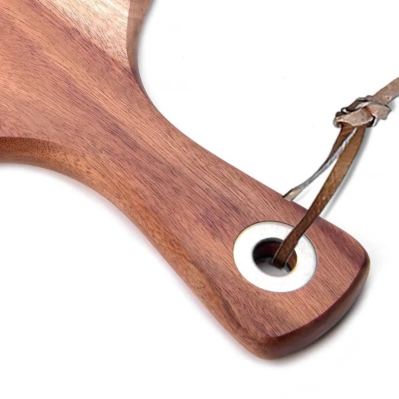 Hand Made Rustic Wooden Serving Board - Round