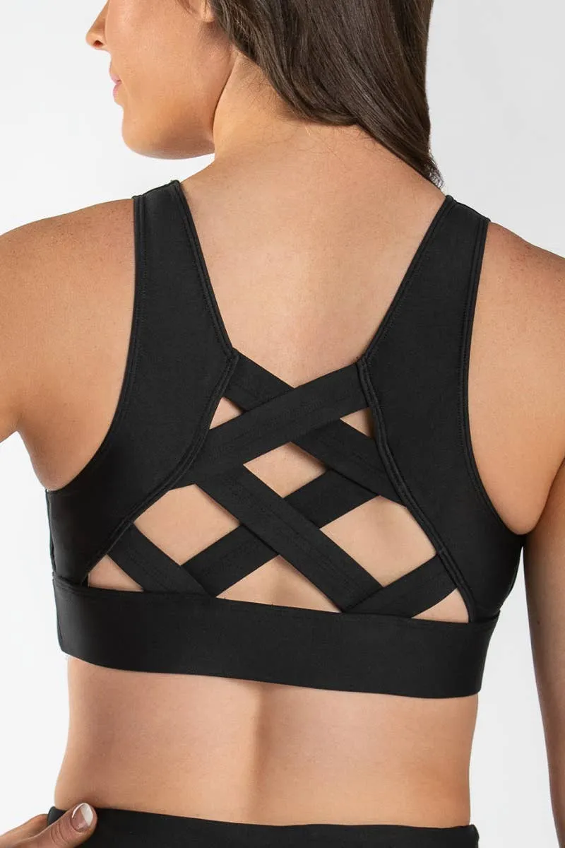 James Sports Bra in Black