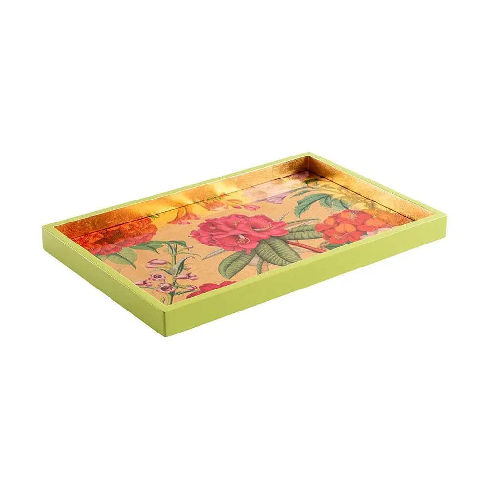 Jefferson's Garden Study' Gold Lacquer Tray