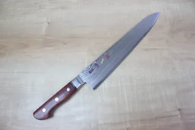 Limited Edition,  SHIKI 守護神 Guardian Series "Calm Wave Damascus Version" SKQWI-6L Gyuto 240mm (9.4 inch, Quince Wood Handle)