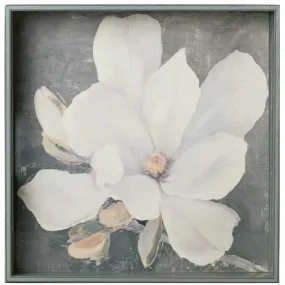 Magnolia 15 Inch Square Lacquer Art Serving Tray