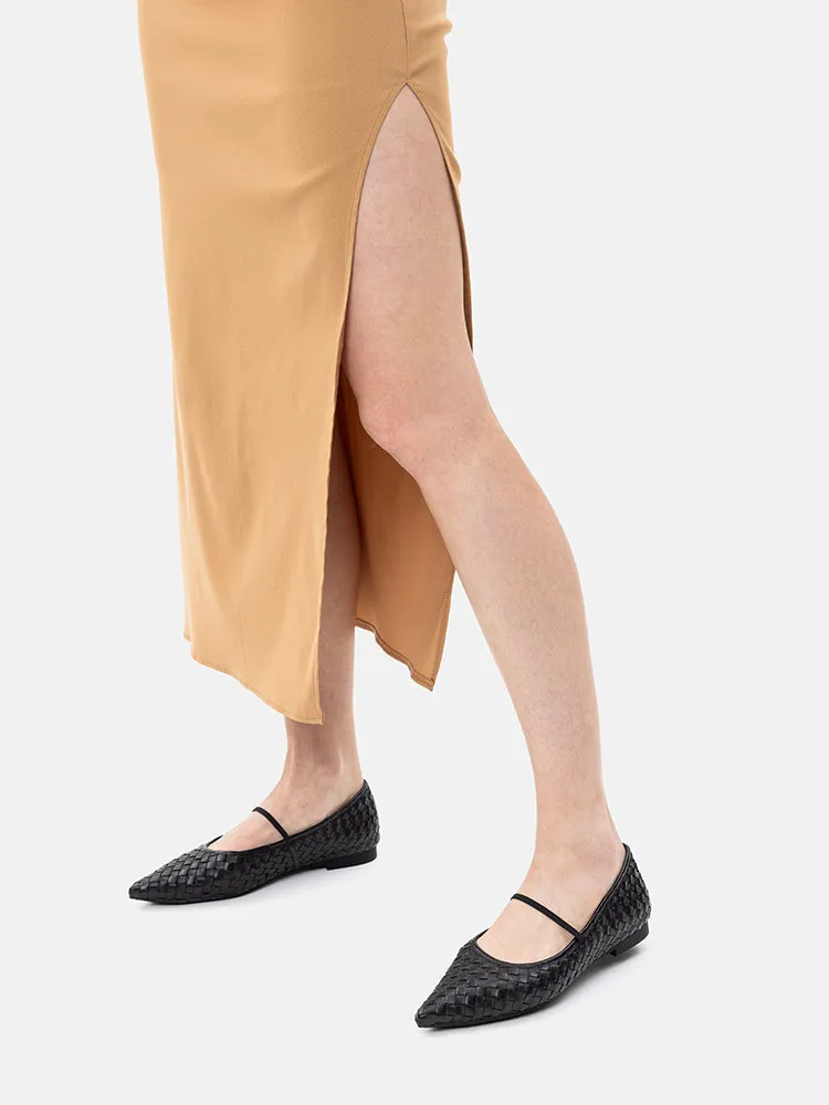 Marcella Braided Pointed Toe Flats