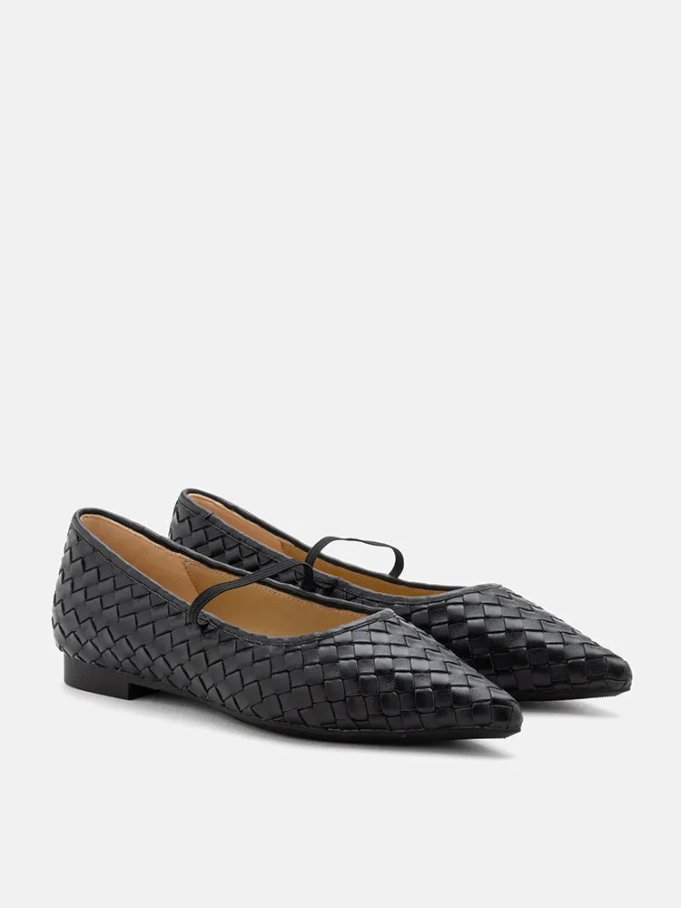 Marcella Braided Pointed Toe Flats