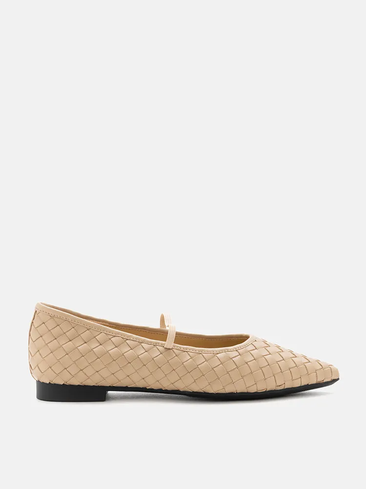 Marcella Braided Pointed Toe Flats