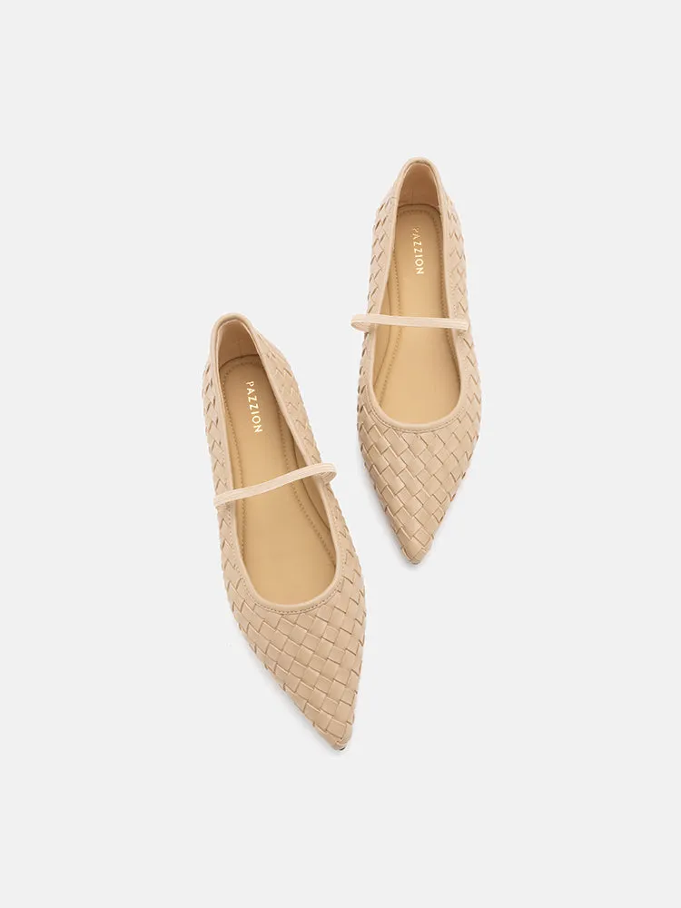 Marcella Braided Pointed Toe Flats