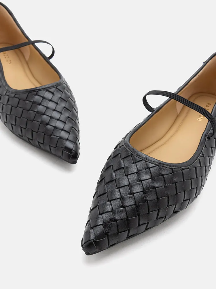 Marcella Braided Pointed Toe Flats
