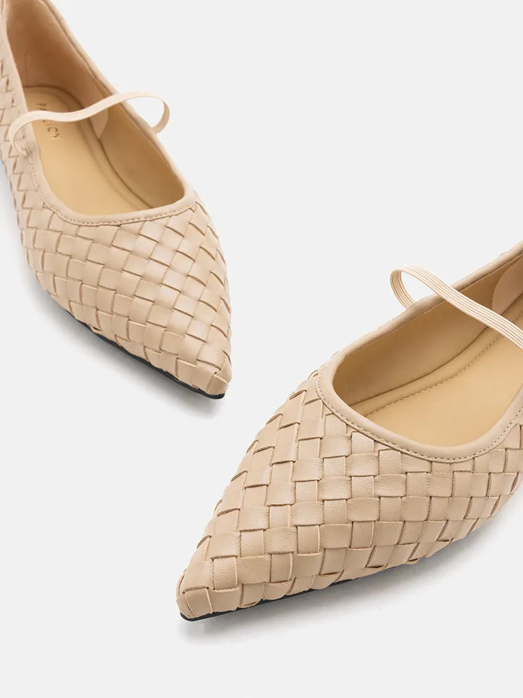 Marcella Braided Pointed Toe Flats