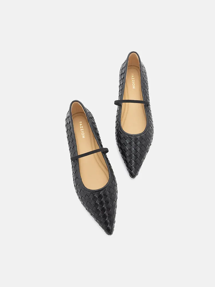 Marcella Braided Pointed Toe Flats