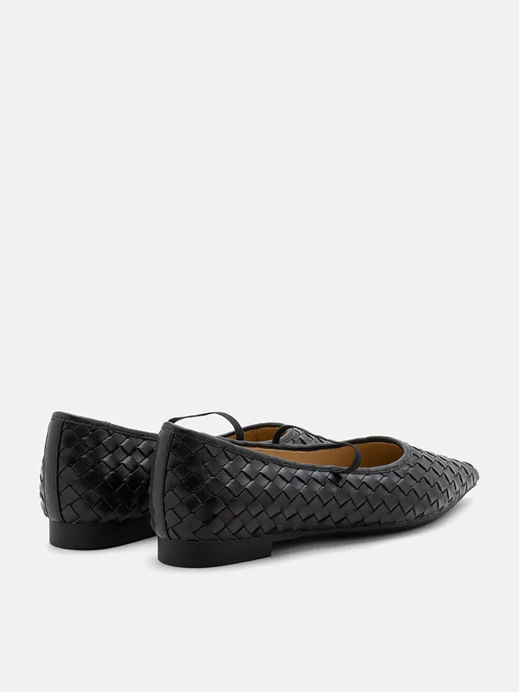 Marcella Braided Pointed Toe Flats