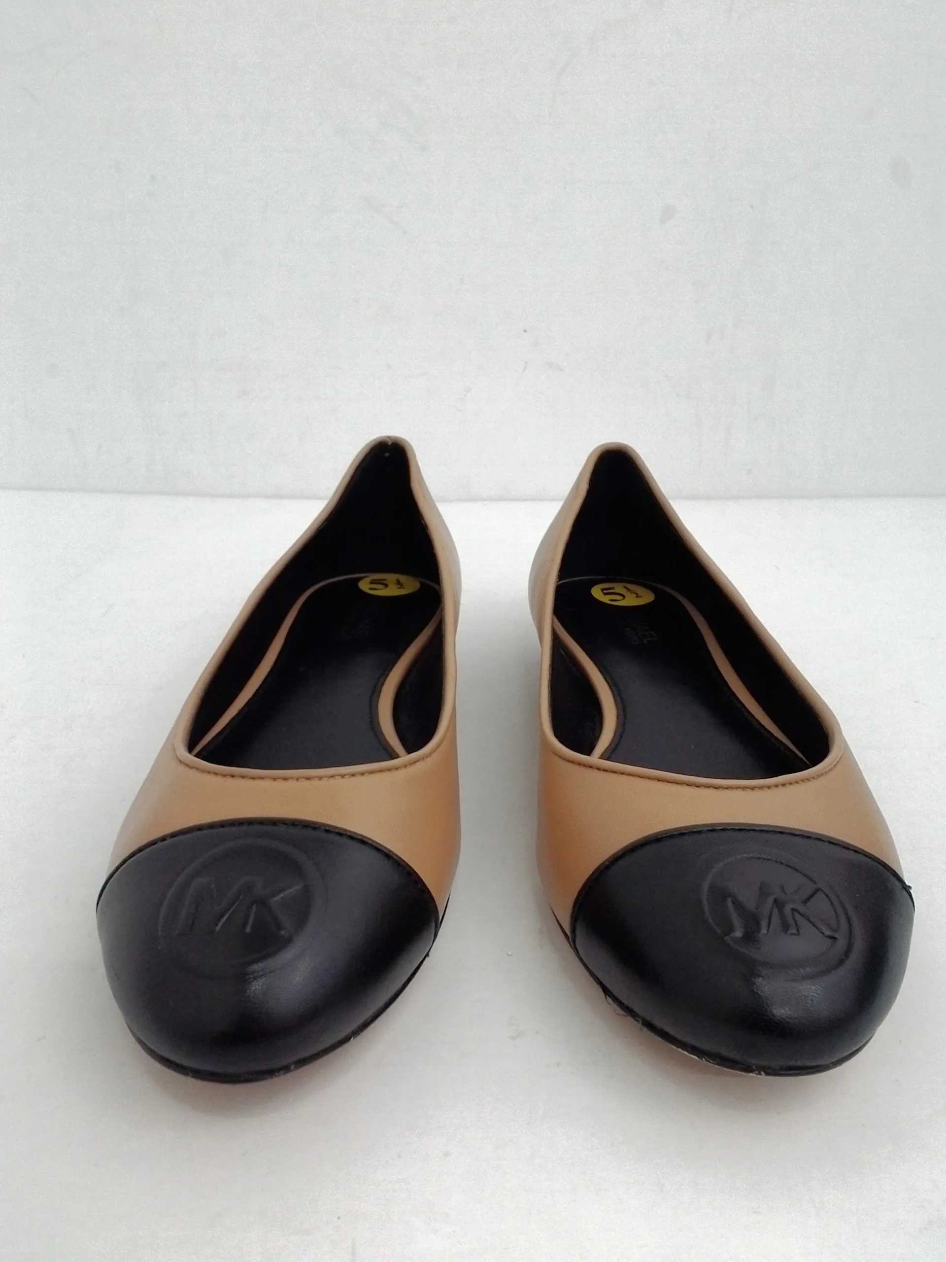 Michael Kors Women's Flats Black/Tan Leather Size 5.5 M