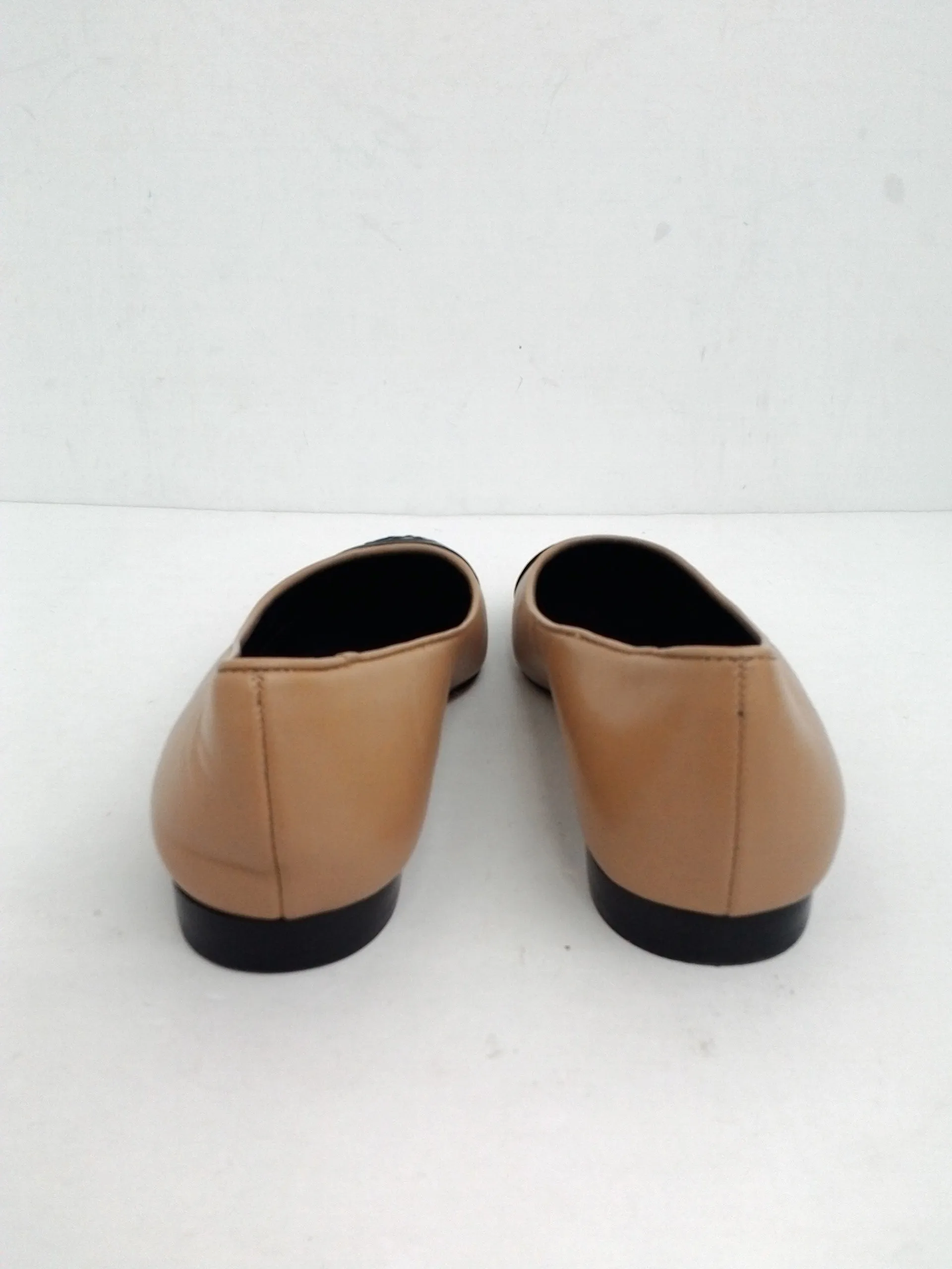 Michael Kors Women's Flats Black/Tan Leather Size 5.5 M