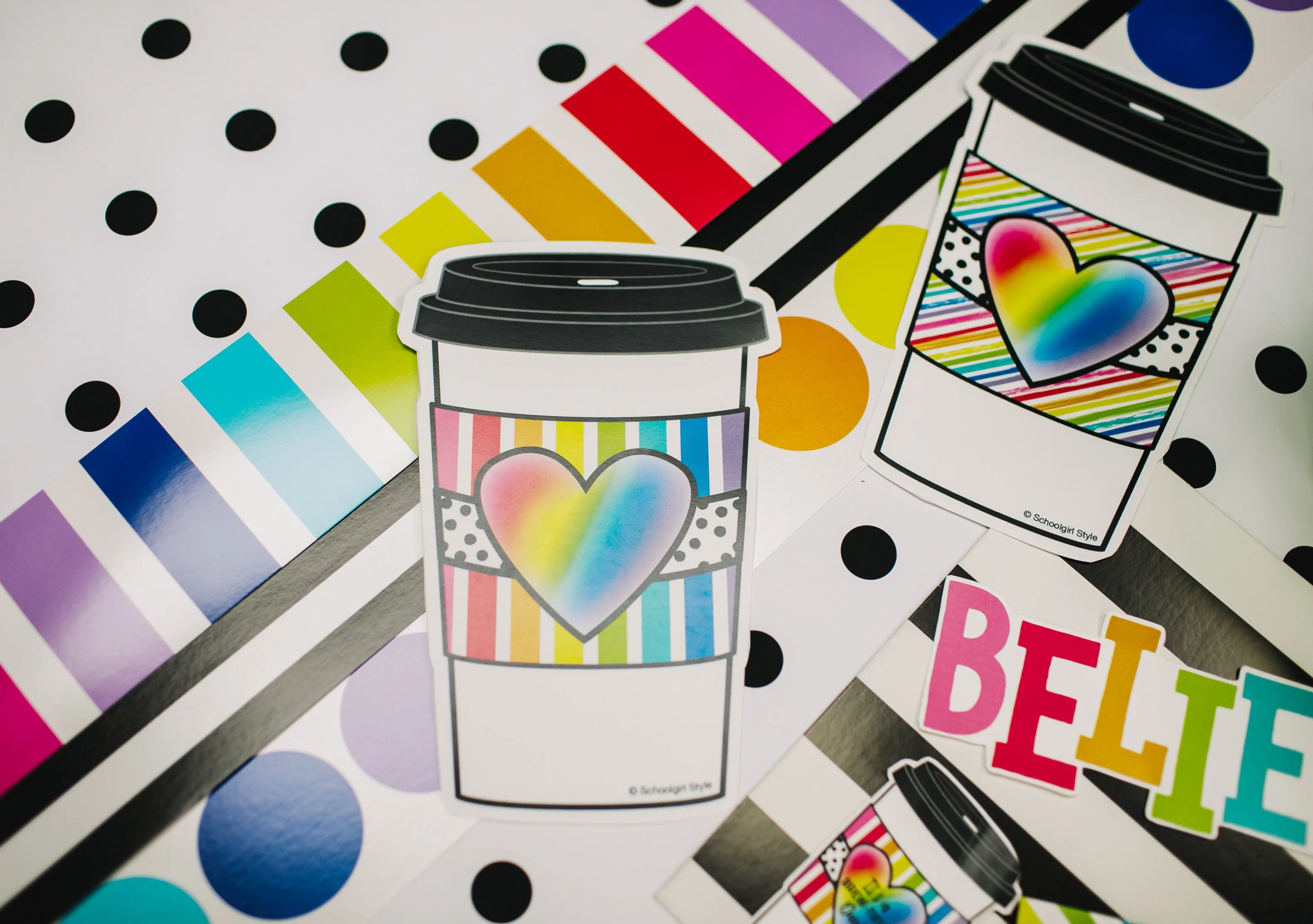 'Morning Motivators' Mini Bulletin Board Set | Bright and Brewtiful  | UPRINT | Schoolgirl Style