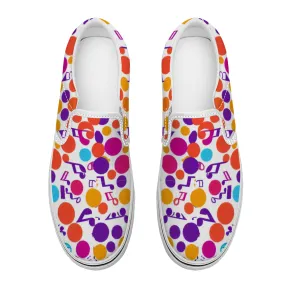 Music Pattern Collection - Unisex Slip-On Canvas Sneakers