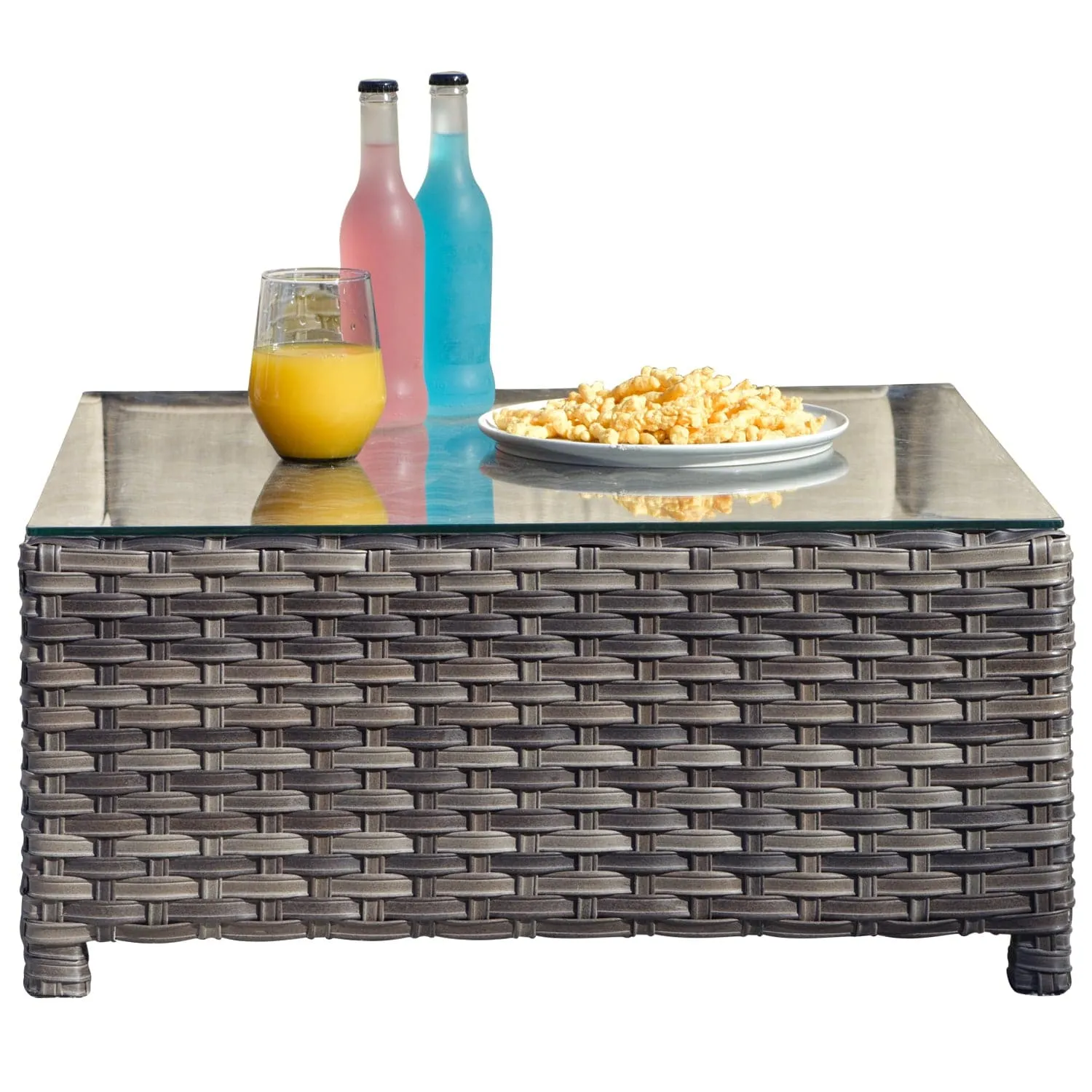 Ovios Outdoor Furniture Bigger Size 9-Piece, King Series, Fully Assembled, with 2 Chairs